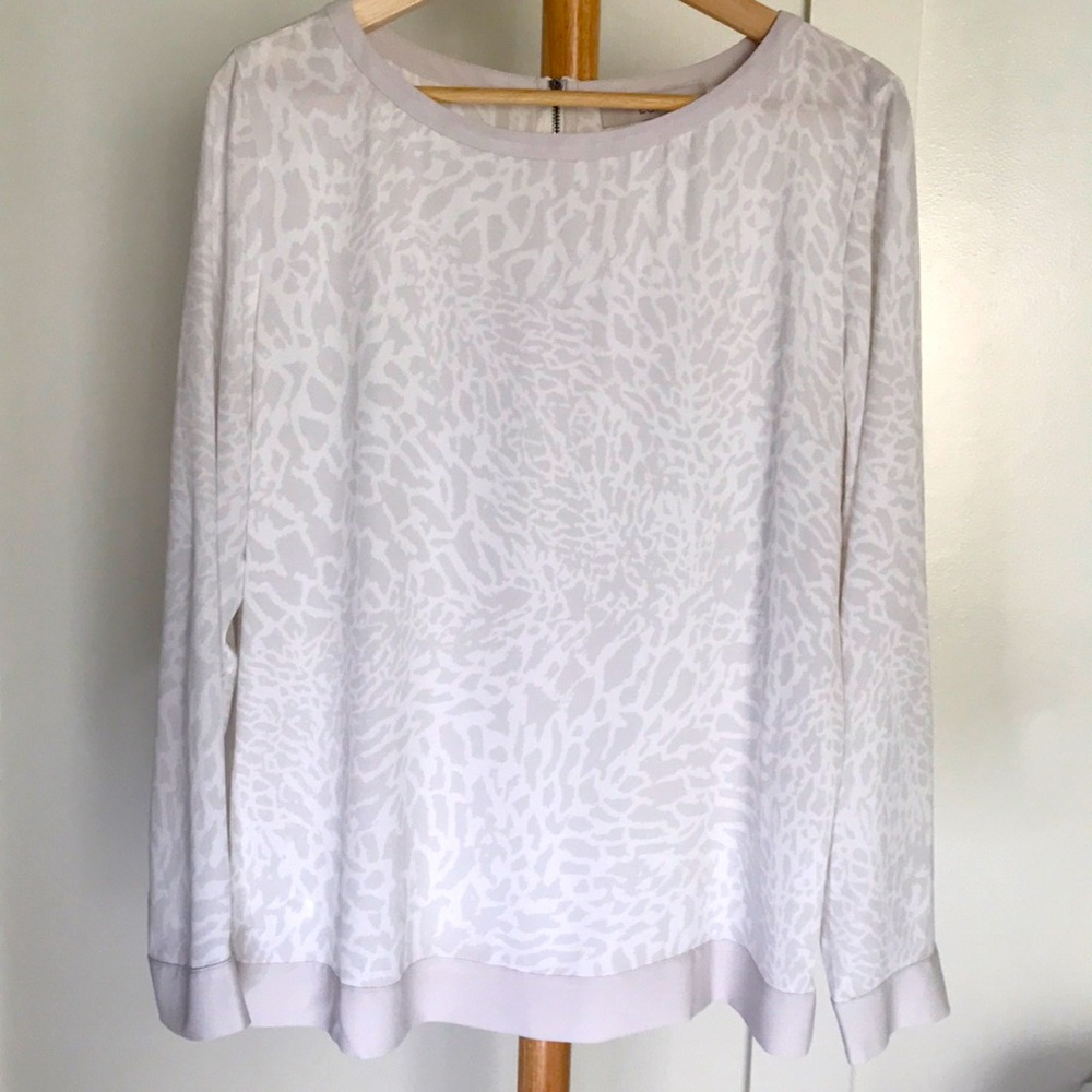 NWOT Loft long-sleeve blouse. Size M.